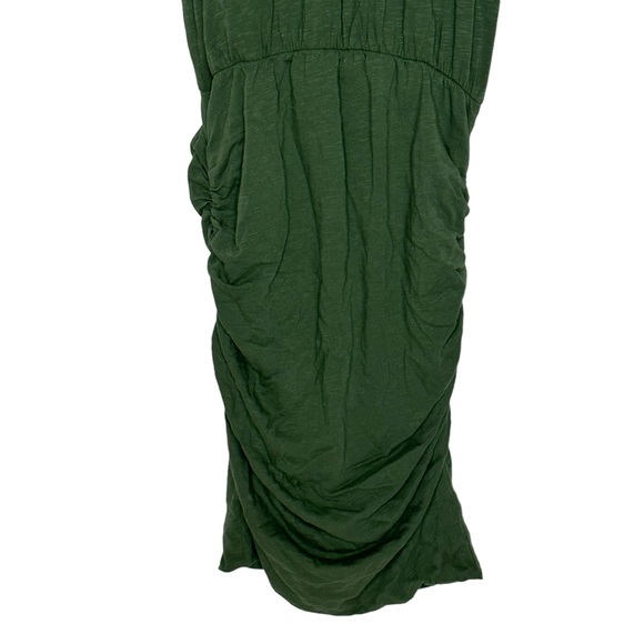 Final Price NWT Sundry for Anthropologie Ruched Jersey Tank Dress Green 1 or s - Picture 7 of 14